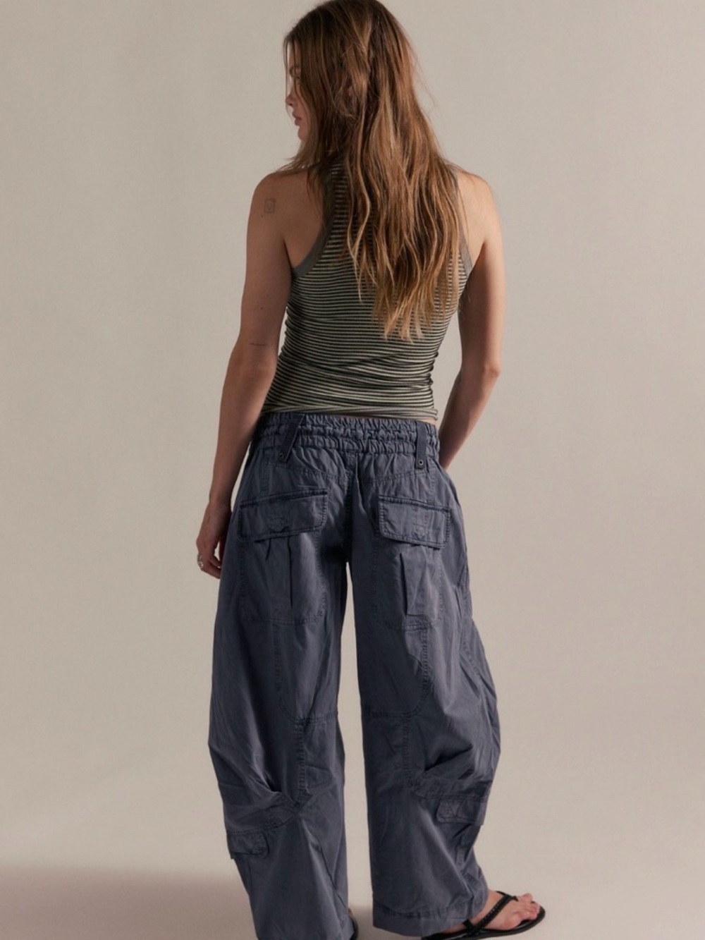 We The Free Onset Pull-On Cargo Pants steel XL new - Picture 2 of 6